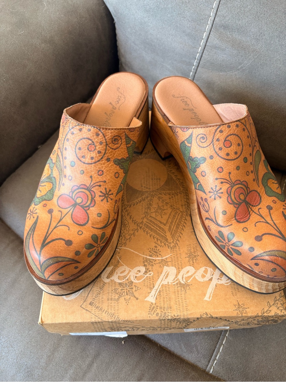 Free People Patsy Printed Clogs